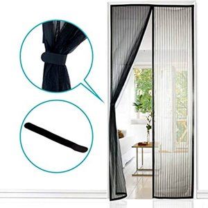 Apalus Magnetic Screen Door Strong Mesh, 28 Magnets from Top to Bottom Ultra Sea